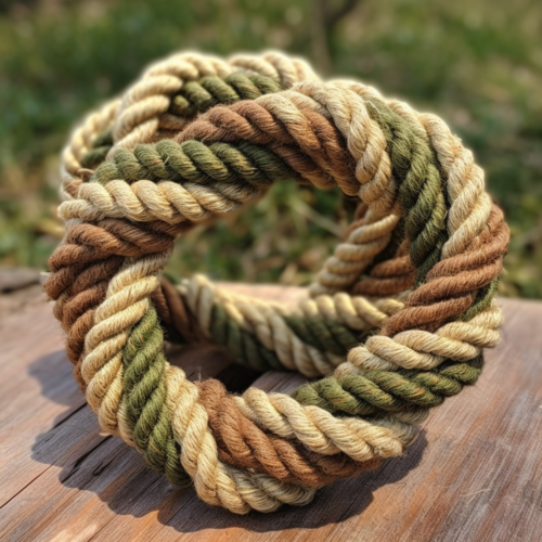 organic hemp rope on the table