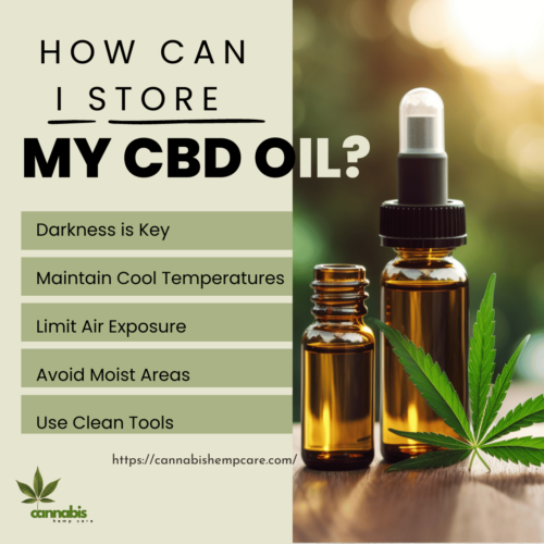 How Can I Store My CBD Oil