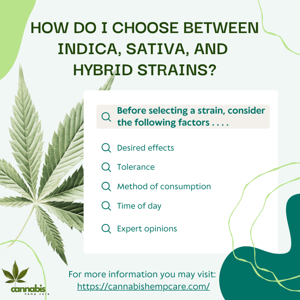 How Do I Choose Between Indica, Sativa, and Hybrid Strains