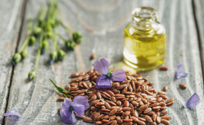 flaxseed oil rich in Alpha-linolenic acid