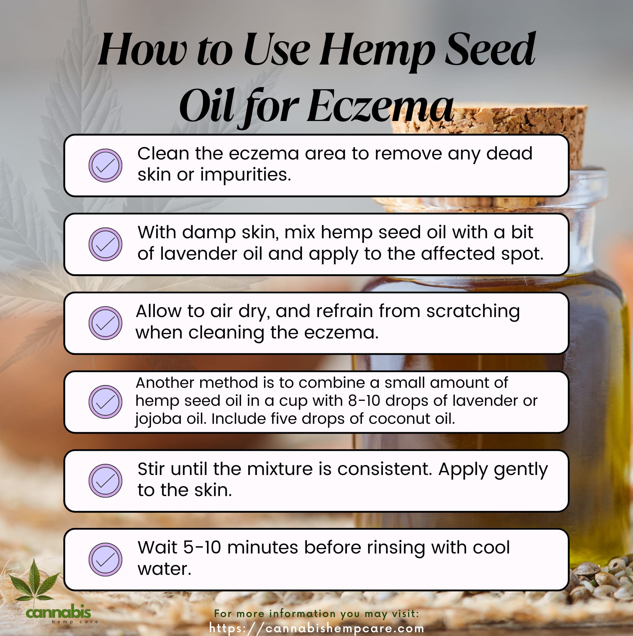 How to Use Hemp Seed Oil for Eczema