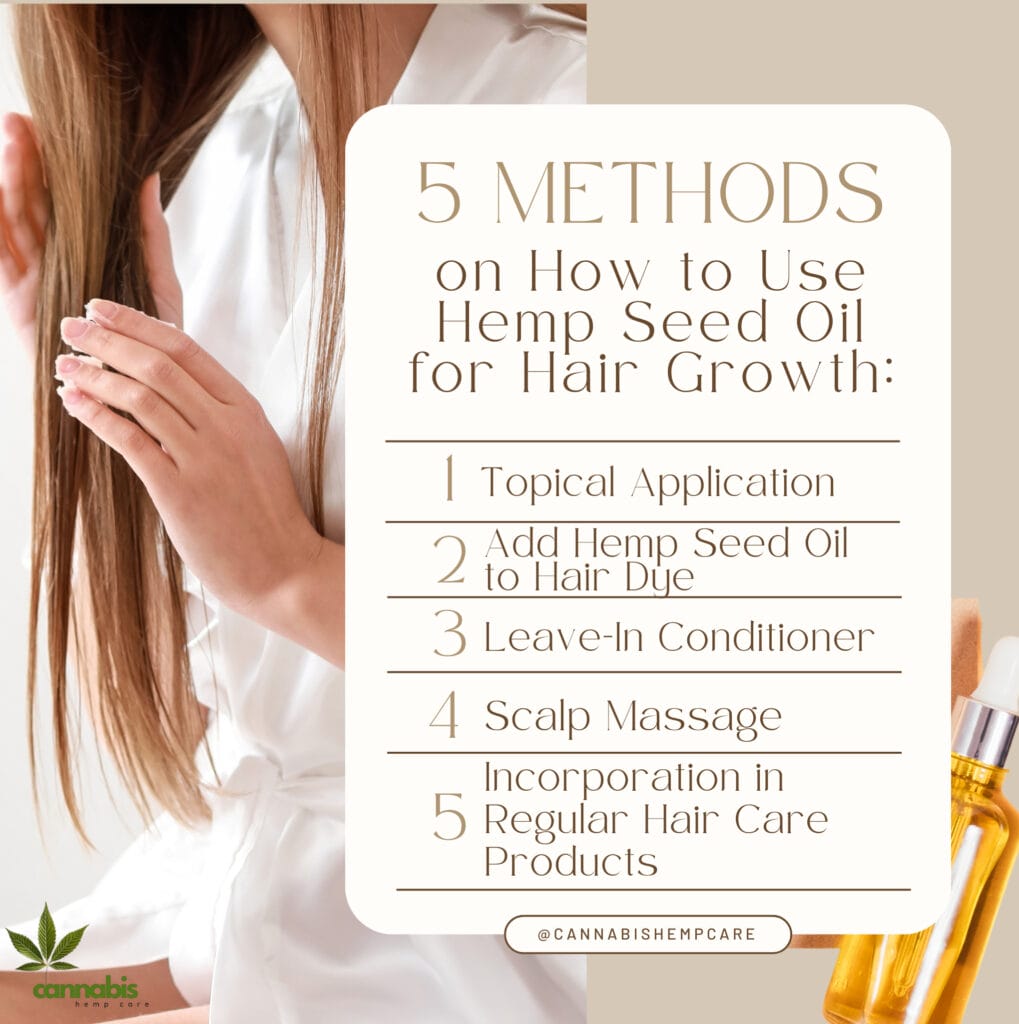 methods on how to use hemp seed oil for hair growth