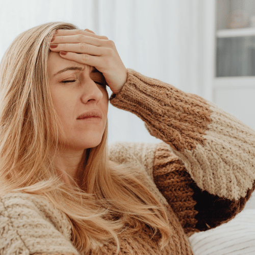 Woman Suffering from Headache