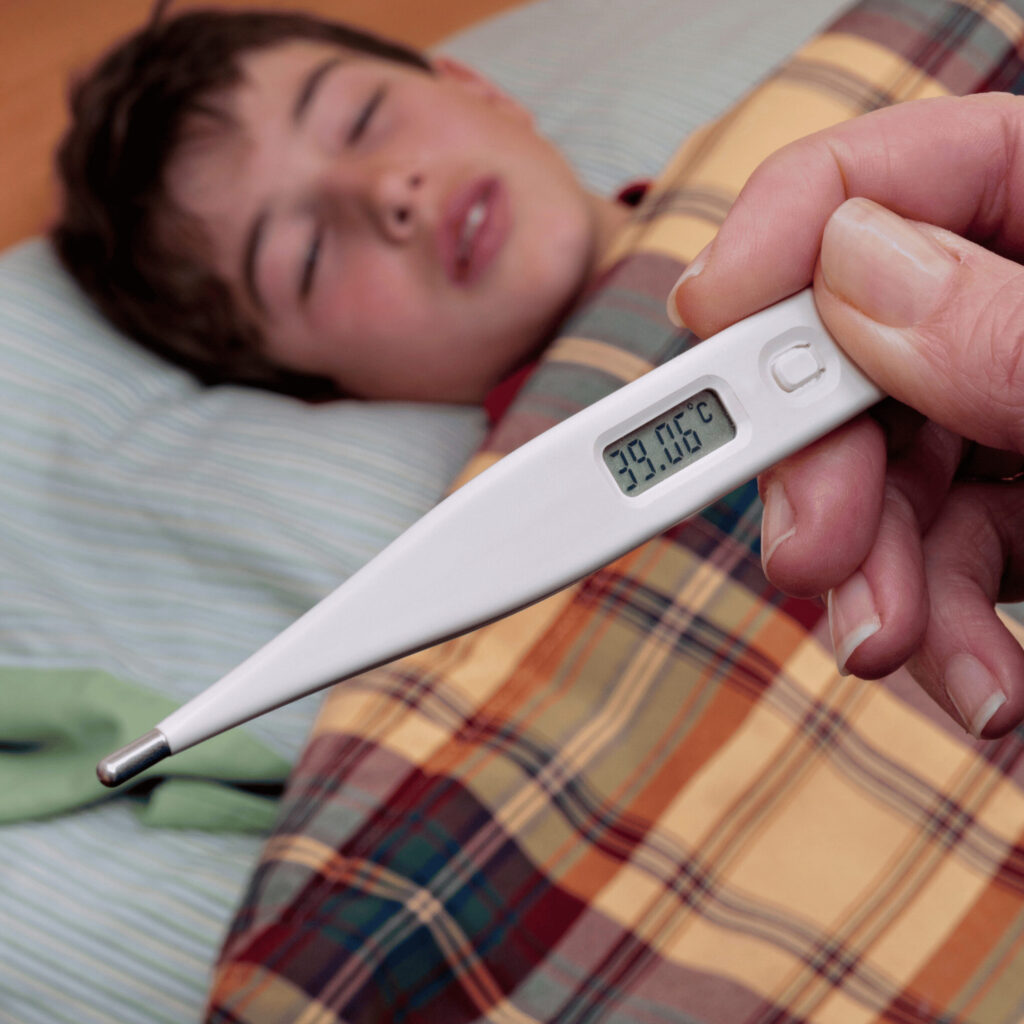 fever, general symptom  of bacterial infections