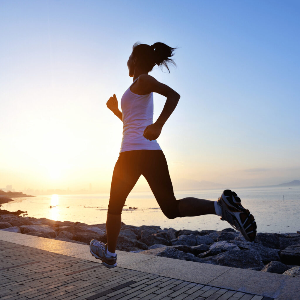 woman jogging, healthy lifestyle