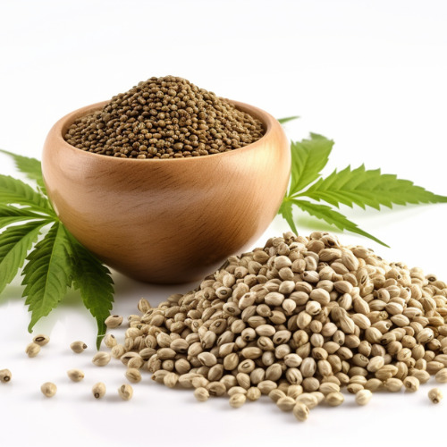 hemp seeds in a bowl